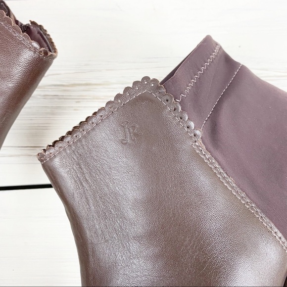 Jack Rogers Bailee Brown Leather Ankle Boots 9.5 - Picture 6 of 8